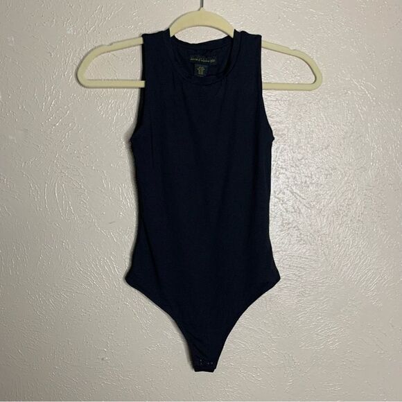 House of Harlow 1960 high neck thong bodysuit black - Picture 3 of 11